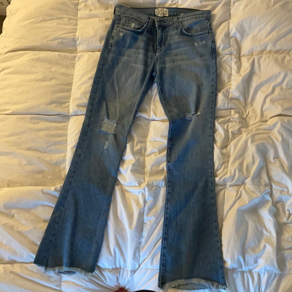 Current Elliot The Flip Flop Distressed Jean